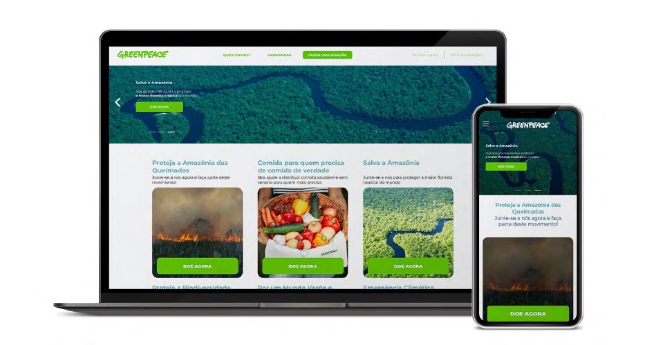 Site do Greenpeace Brasil